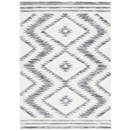 Safavieh 5 ft.3 in. x 7 ft. 6 in. Alamo 700 Rectangle Area Rug Ivory & Charcoal ALM737H-5